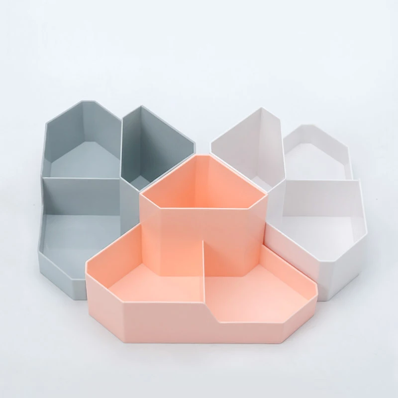 Настольная угловая коробка для хранения органайзер макияжа косметический