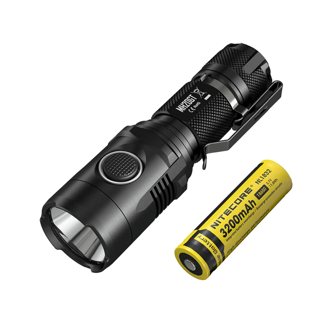 MH20GT NL1832 NITECORE MH20GT USB непосредственно заряжаемый фонарик CREE XP-L HI V3 max 1000 люмен луч бросок 362 м Открытый спортивный факел Ручной - Испускаемый цвет: MH20GT NL1832
