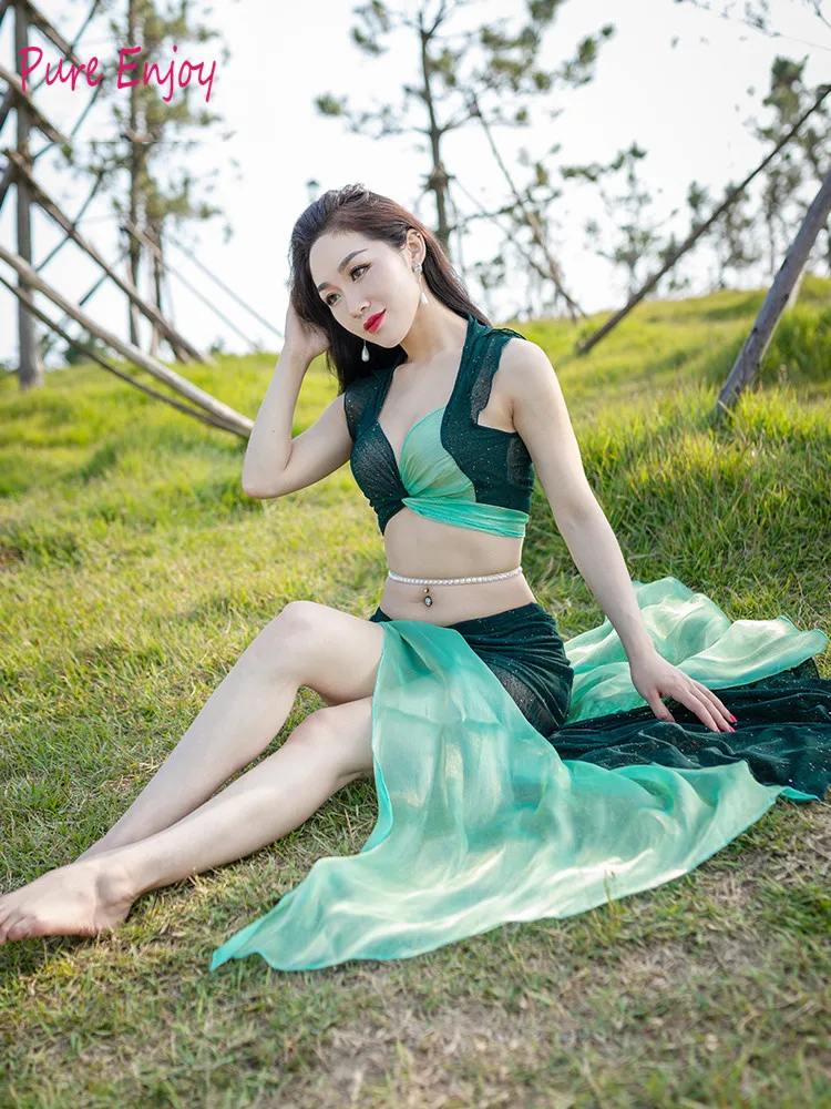 2019 Новый Костюм Соответствия Цветов Bellydance Горячие Продажи Женщины Танец Живота