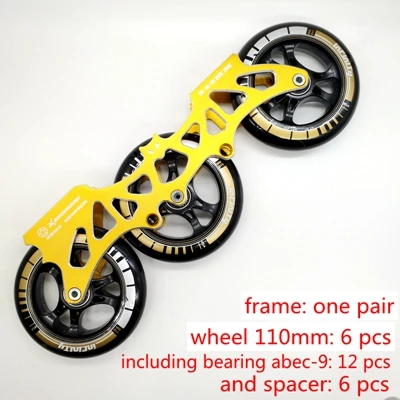 frame and wheel Рамка для роликов летучая мышь рамка 3*110 мм 4*80 мм - Цвет: frame and wheel
