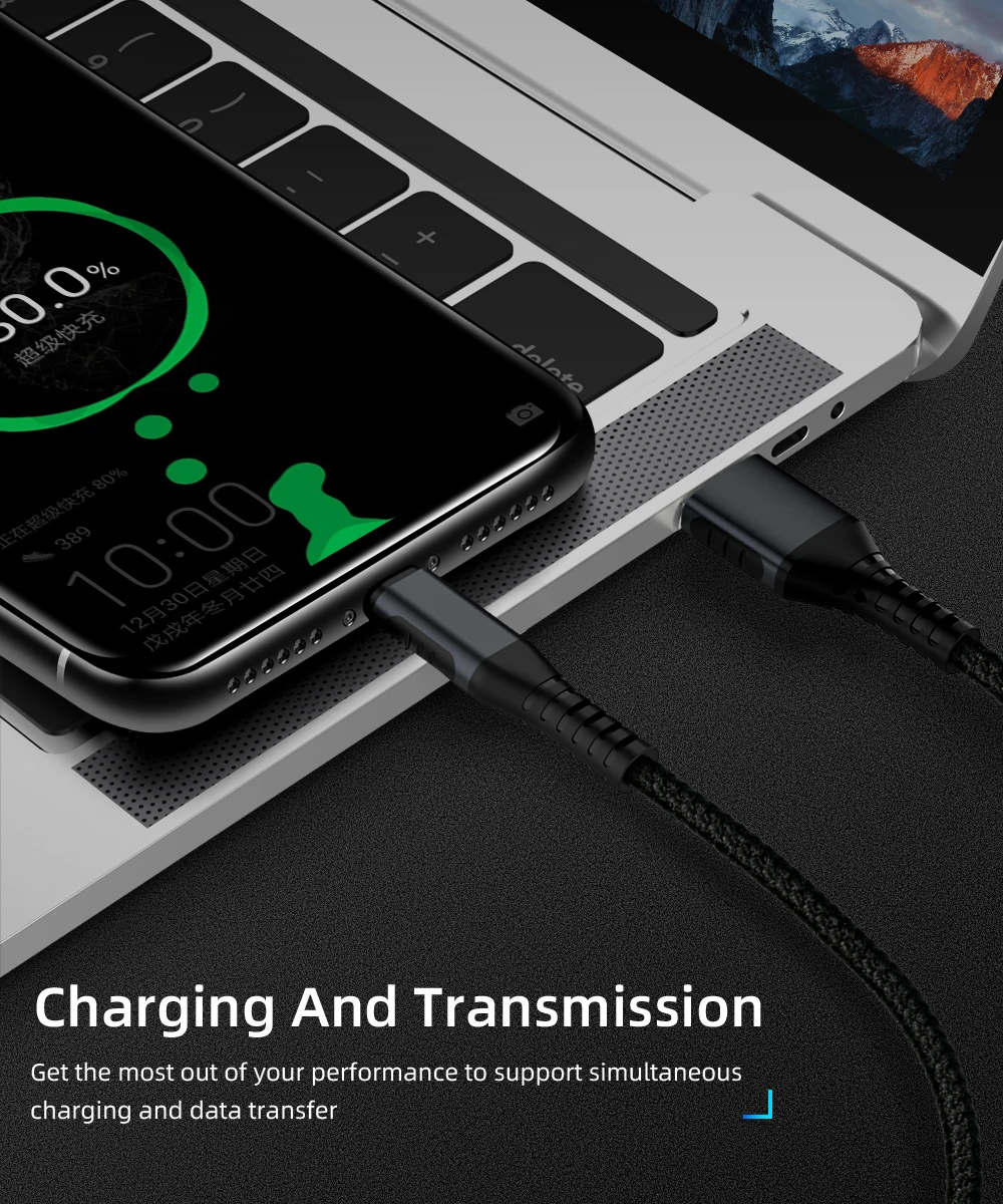 5A usb type-C кабель для huawei mate 20 Pro P30 P20 Pro Lite мобильный телефон USB C Быстрая зарядка зарядное устройство Шнур USB-C type-C кабель