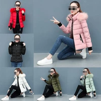 fashion women winter fur hooded coat padded quilted puffer bubble warm outwear jacket