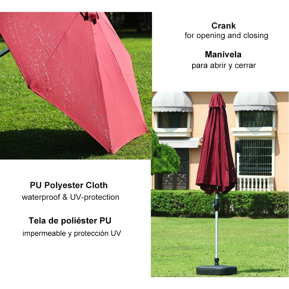 Пустыня и лиса открытый сад патио зонтик 2 4 м диаметр рынка водонепроницаемый