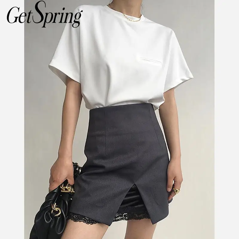 

Футболка женская хлопковая, с коротким рукавом, белая, универсальная, 2021