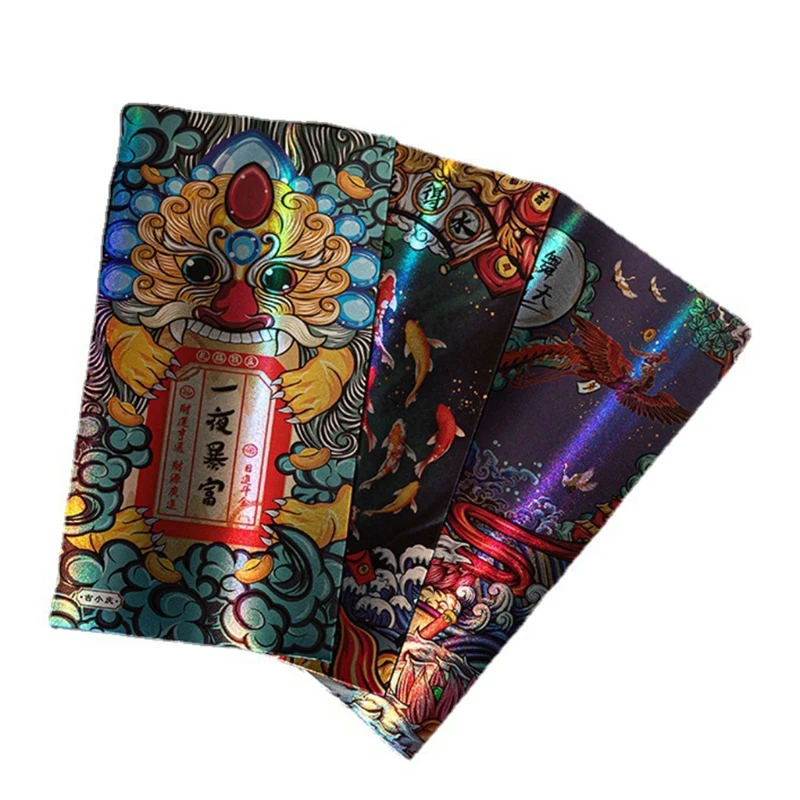 

Китайские красные конверты F2TE, 6 шт., конверты для подарка на новый год Тигра на праздник весны, день рождения, свадьбу