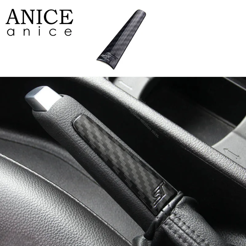 Цветной чехол из углеродного волокна для ручки ручного тормоза и стояночного Ford