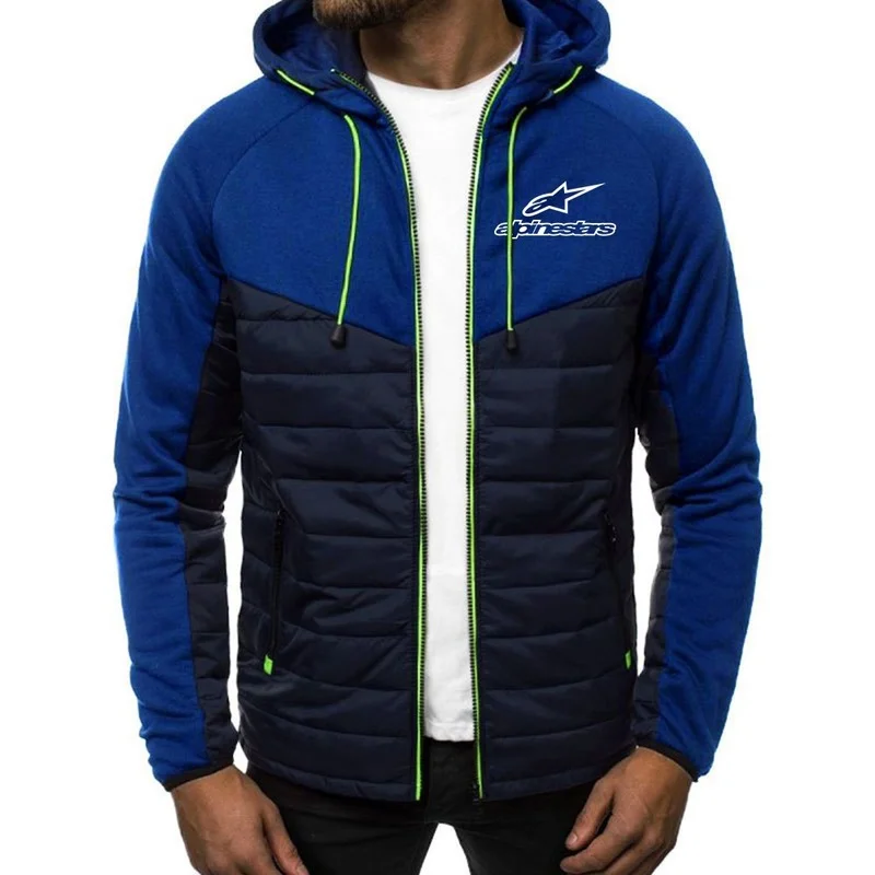 

2021 NEW Alpinestars Logo Hoodies For Man Print Hooded Jackets Zipper Spring Warm Fleece Padded Popular Coats