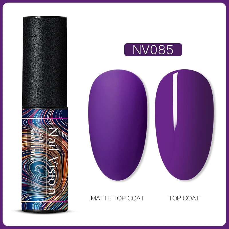 S06680 Nail Vision 5 мл УФ-гель для ногтей полуперманентный замачиваемый УФ-гель лак для ногтей гель-краска для ногтей для маникюра матовый топ необходим - Цвет: S06680