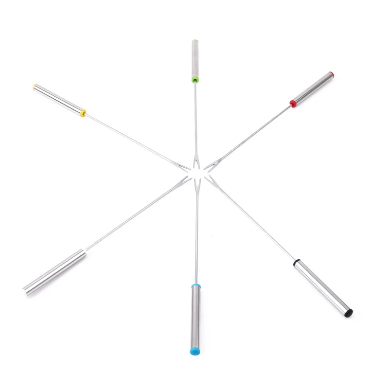 Вилка из нержавеющей стали 6 шт./компл. вилки для горячего кастрюли кухонные