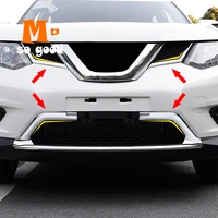 2014 2015 2016 for nissan x trail xtrail rogue t32 front upper grid grille grill moulding stick fram lamp trim abs accessories