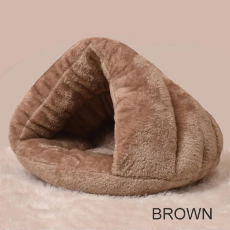light tan Собака Кошка пещера Igloo кровать корзина дом Котенок Мягкая Уютная домашняя Подушка Питомник товары для домашних животных - Цвет: light tan