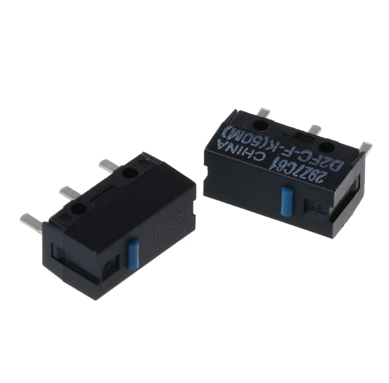 

2Pcs Original D2FC-F-K (50m) Blue Dot Mouse Micro Switch D08A