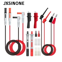 p1308b 8pcs test lead kit probe banana plug to test hook cable replaceable multimeter probe test wire alligator clip