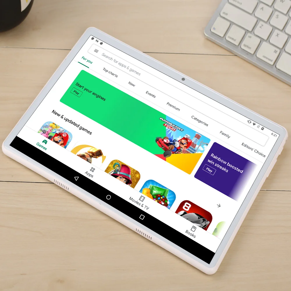 Новый Google планшетный ПК 10 1 дюймов четырехъядерный Android 7 0 двойной 3G Телефонный