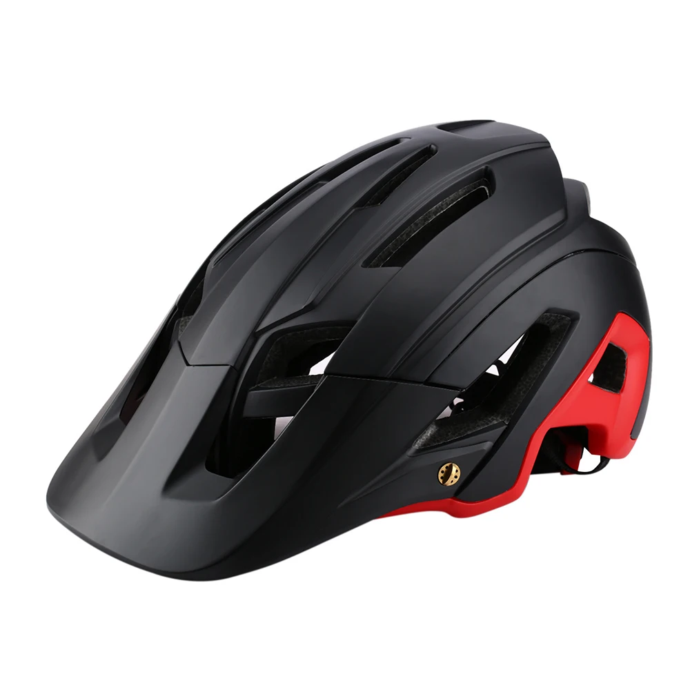Black red Ультралегкий велосипедный шлем Casco Ciclismo интегрально-Формованный велосипедный шлем высокого качества MTB внедорожные горные шлемы Защитная крышка - Цвет: Black red