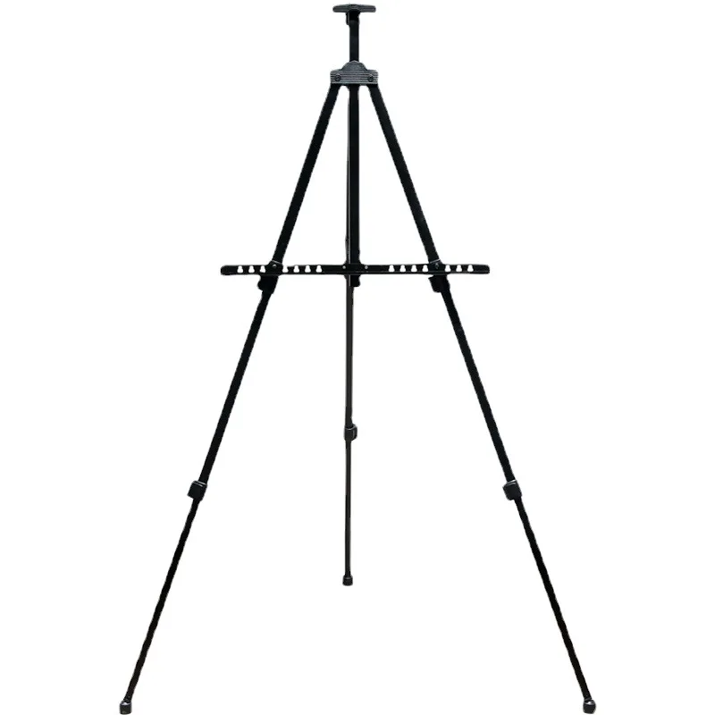 Tanie Zagęszczony Metalowy Sztalugi żelazny Składany Szkicowanie Statyw Stoisko Wystawowe Dla Dzieci Studenci Sztuki Początkujący Materiały Malarskie