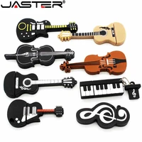 jaster hot selling cartoon musical instrument usb memory stick usb 48163264gb piano guitar pendrive gifts free shipping