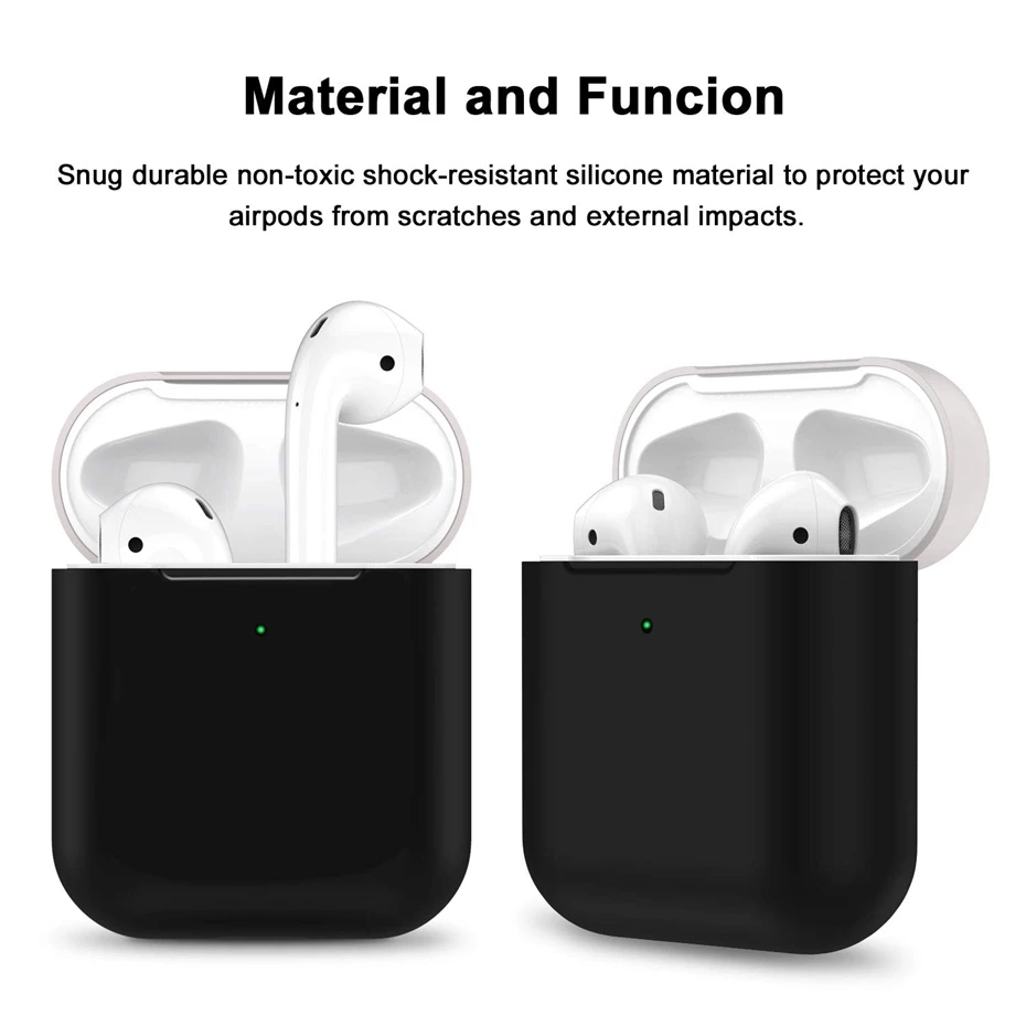 Силиконовый чехол для AirPods 2 Чехол для зарядки наушников чехол для Apple AirPods Air Pod 1 2 Bluetooth коробка гарнитура защитный чехол