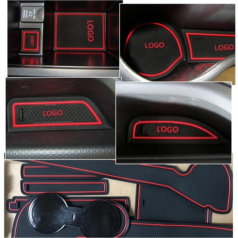 Нескользящий Резиновый коврик для ворот и чашки Citroen C4 AirCross 2012 2013 2014 2015 2016