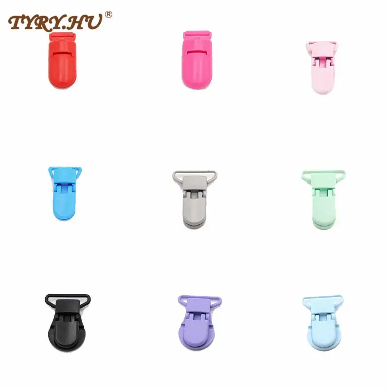 TYRY. HU 50 unids/lote chupete Clip para sostenedor para chupete de beb&eacute; cuentas silicona mordedor de silicone beb para beb&eacute; DIY chupete cadena accesorios productos para beb&eacute;s mordedor bebe mordedor silicona-0