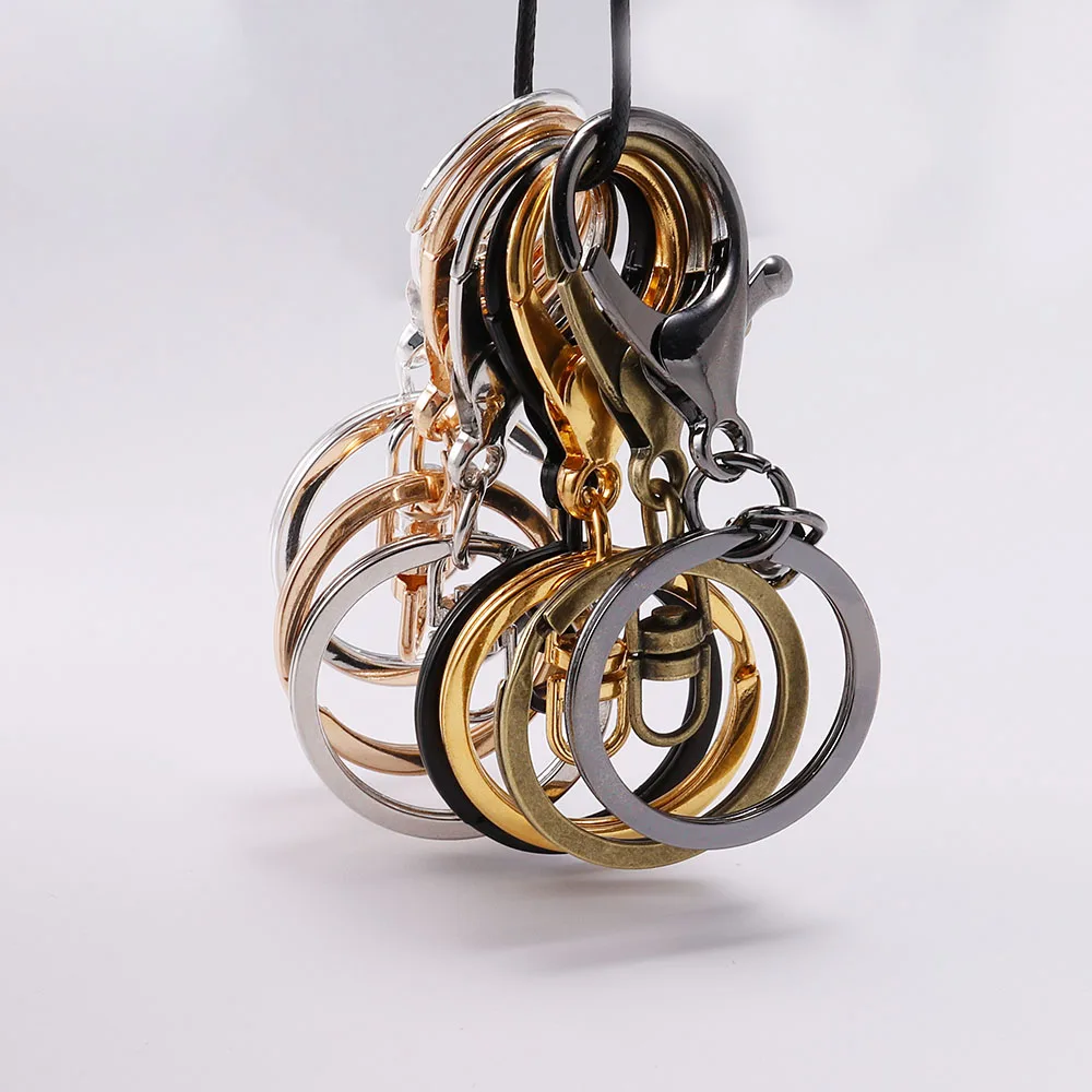 5 шт./лот 6 цветов кольцо для ключей 30 мм длина 70 Омар застежка крючок цепи