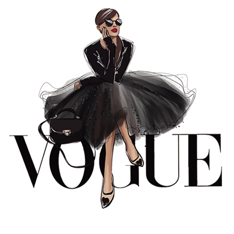 Модные нашивки для одежды украшение девочек печать на футболке Diy аппликации