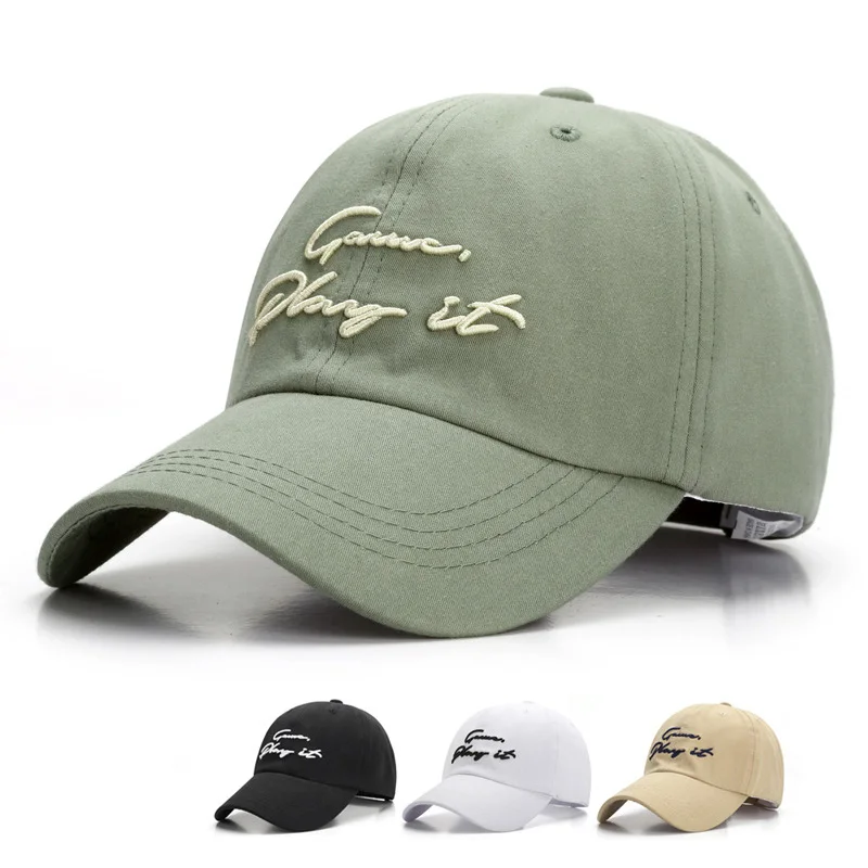 

FS 22020 Green Trend Hip Hop Hats Face Caps For Women Men Summer Street Wear 3D Embroidery Trucker Baseball Cap Bones Masculino