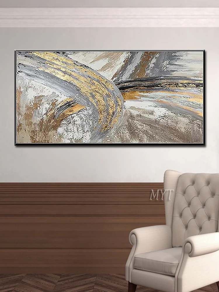 100% нарисованные картинки Картины глоден цвет масло Современная Абстрактная