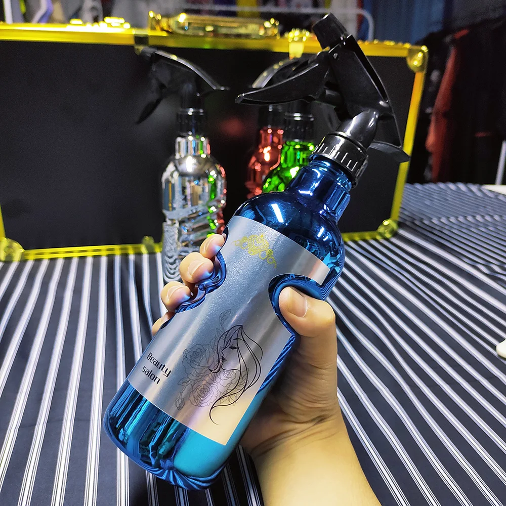 

Professional 500ML Hairdressing Spray Bottle Grasp Trace Design Colorful Barber Watching Can Styling Accessories For Hairdresser