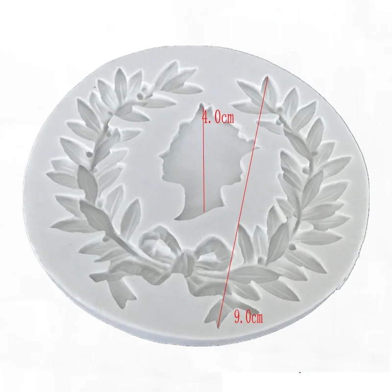 

2 Vintage Wreath Lace Fondant Silicone Mold for DIY Pastry Cupcake Dessert Lace Cake Decoration Kitchen Accessories Baking Tool