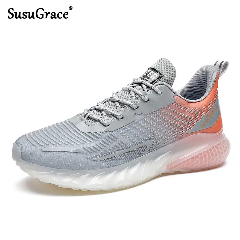 

Кроссовки мужские SusuGrace, дышащие, легкие, черные, белые, мягкие