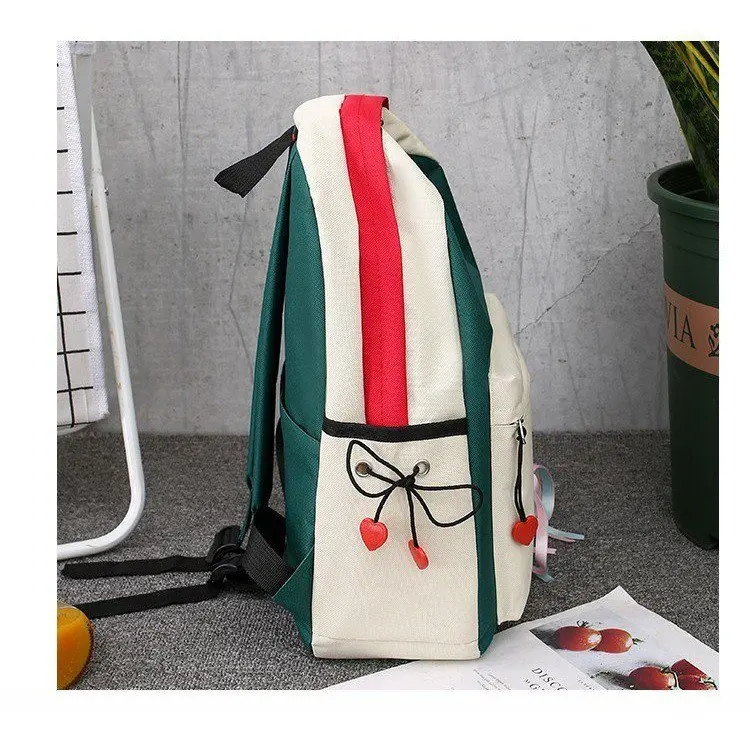 4 pcs sets canvas Schoolbags For Teenage Girls Female Children Shoulder Bags New Trend Female Backpack Fashion Women Backpack