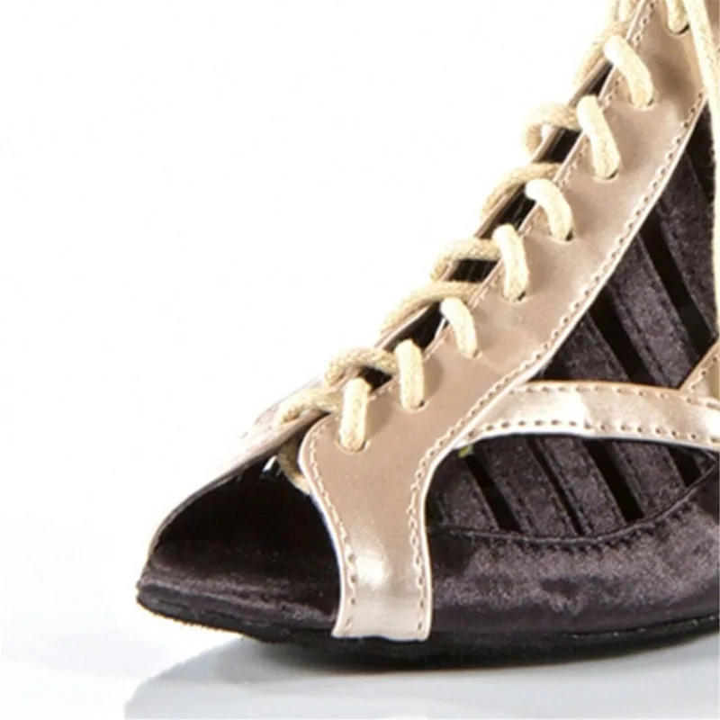 Для женщин сальса вечерние бальные туфли Туфли с красной Латинская танцевальная