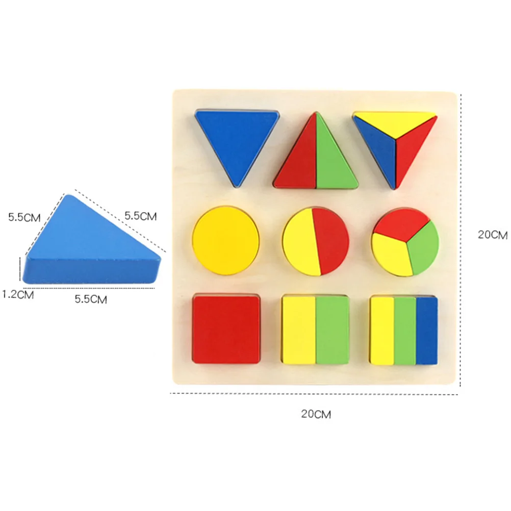 Конструктор сделай сам детский Деревянный конструктор в виде геометрических