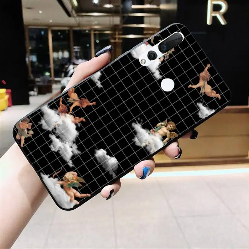 

YJZFDYRM Angels aesthetic fashion art Custom Soft Phone Case for Huawei Honor 30 20 10 9 8 8x 8c v30 Lite view pro
