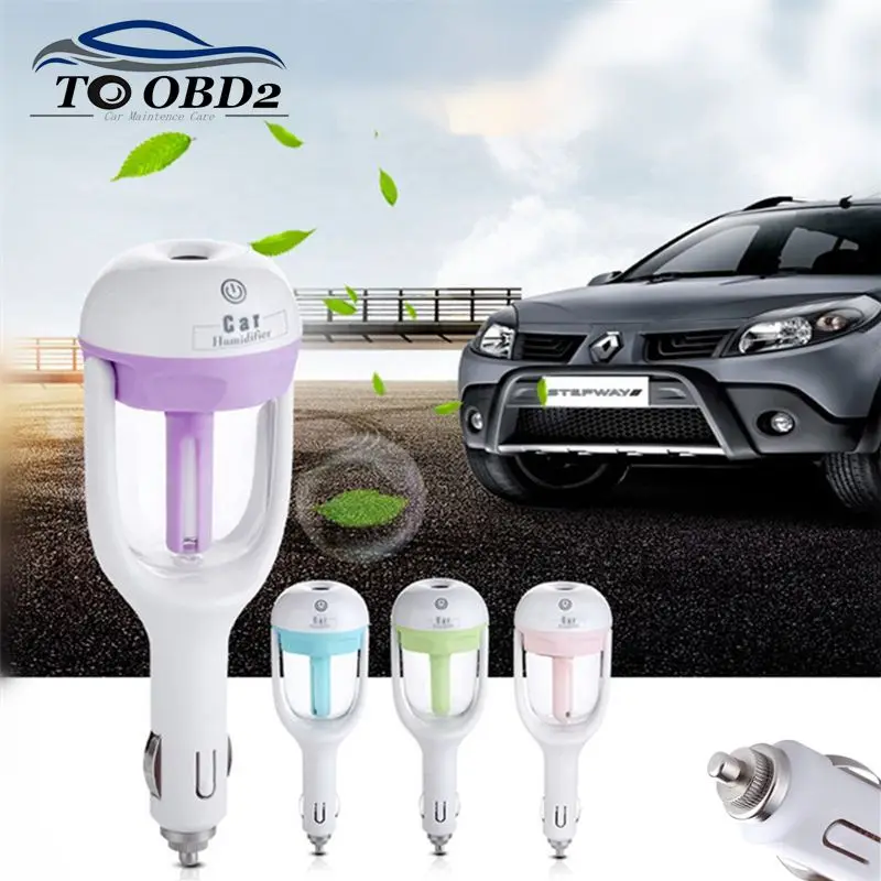 

Car Aroma Diffuser 12V Steam Air Humidifier Mini Air Purifier Aromatherapy Essential Oil Diffuser Portable Mist Maker Fogger