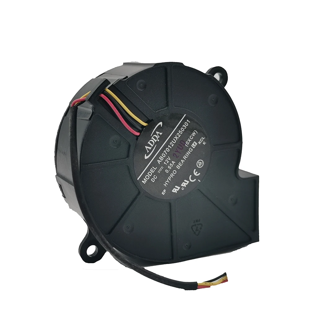 Новинка для ADDA AB07012UX250301 7 см 12V 0.55A центробежный турбинный вентилятор проектора