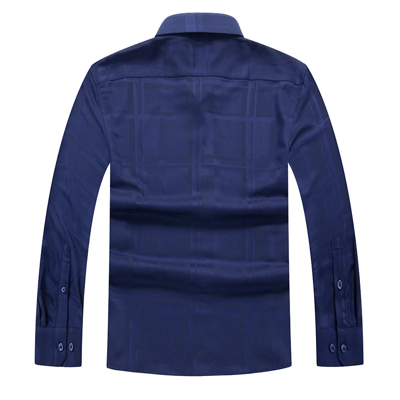 Осень Зима 8XL размера плюс мужская одежда рубашки брендовая модная Camisa Social