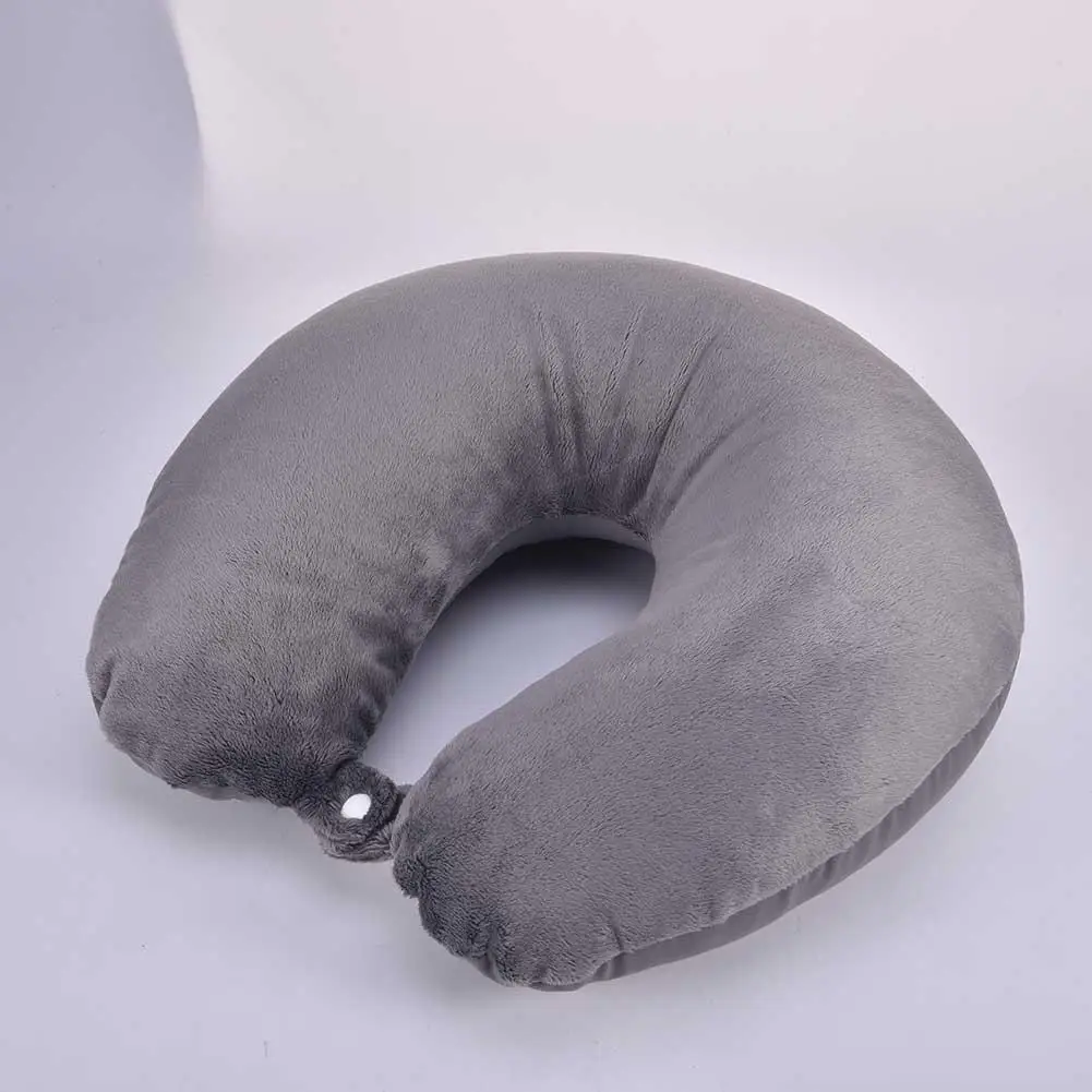 U-образная подушка удобная мягкая дорожная для шеи из пены с эффектом памяти