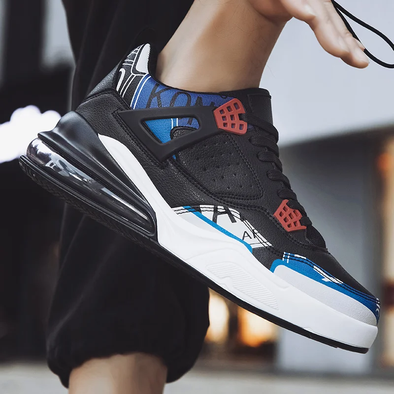 2020 мужская повседневная обувь Спортивные Кроссовки AJ 4 все черные кроссовки со