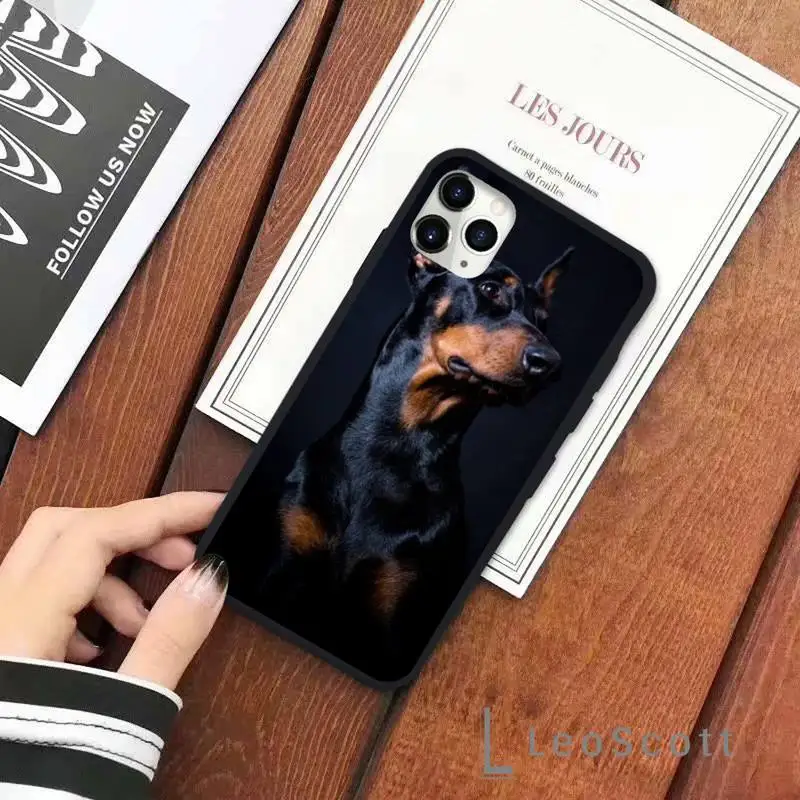 

cute funny aesthetic animal Silhouette Dog Phone Case for iPhone 11 12 pro XS MAX 8 7 6 6S Plus X 5S SE 2020 XR Soft silicone