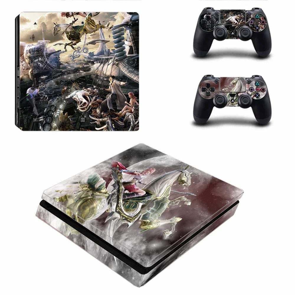 Предоставляем на заказ виниловые наклейки Final Fantasy для Sony Playstation 4 Slim, аксессуары для джойстика и консоли Ps4.