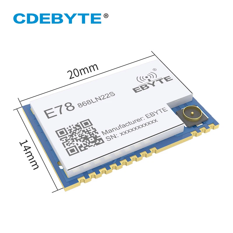 Ebyte E78 868LN22S ASR6501 LoRaWAN модуль узла 868 МГц 915 ABP OTAA SoC большой радиус действия маленький