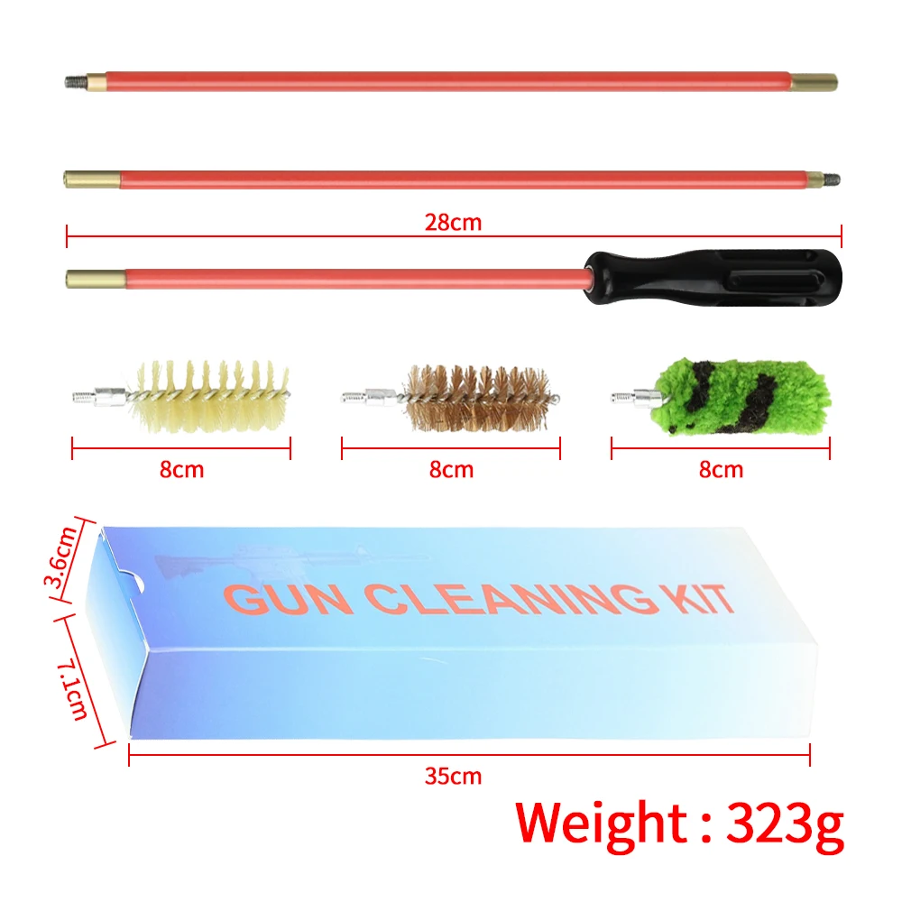 Набор инструментов для чистки 6 шт./компл. 12 GA калибровочного пистолета