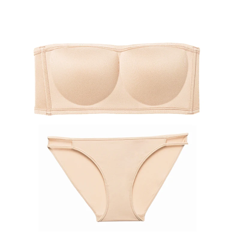 Без бретелек невидимый бюстгальтер костюм противоскользящее безкольцевое