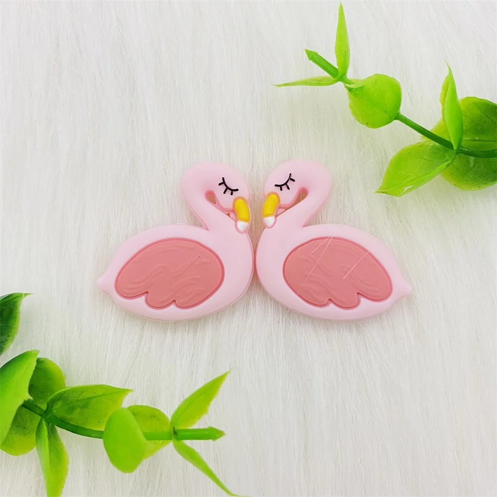 4 шт/компл 3 + 1 силиконовые бусины и Прорезыватель для зубов малышей Розовый