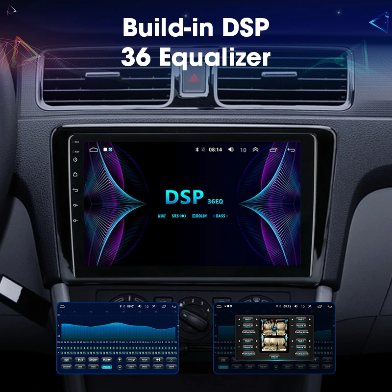 JMCQ 9 &quotавтомобильное радио для Skoda Rapid 2013-2018 4G Android плеер RDS 36EQ GPS Navigaion Мультимедиа