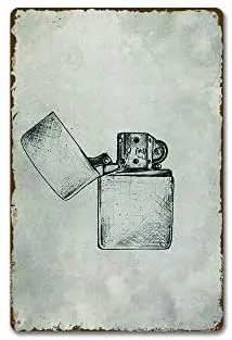 

Lighter Metal Sign