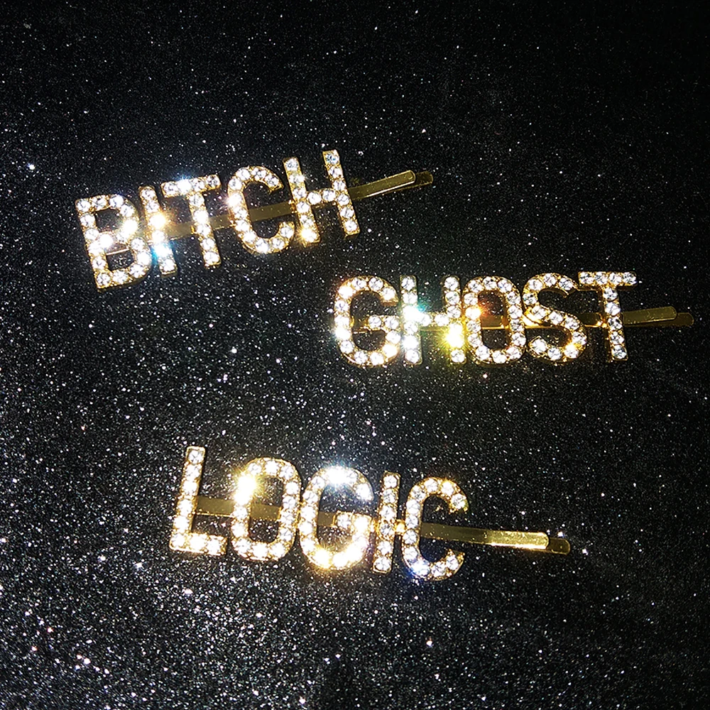 1 шт. заколка для волос в виде надписи призрак|Украшения волос| |