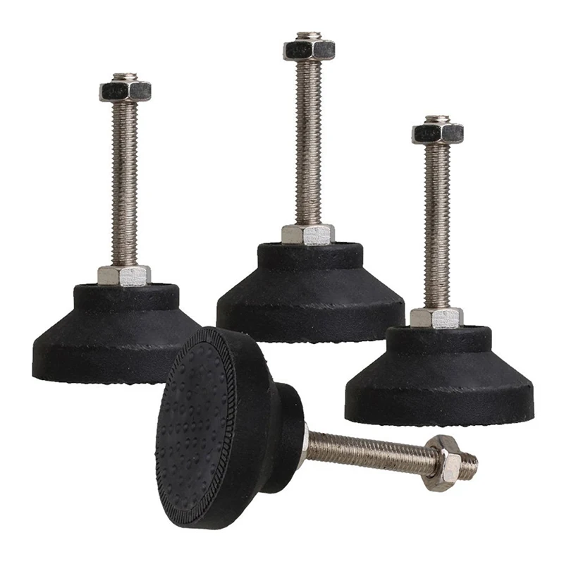 

Adjustable Furniture Glides 50mm Dia Table Desk Leveling Foot Leg M8 Pack of 4